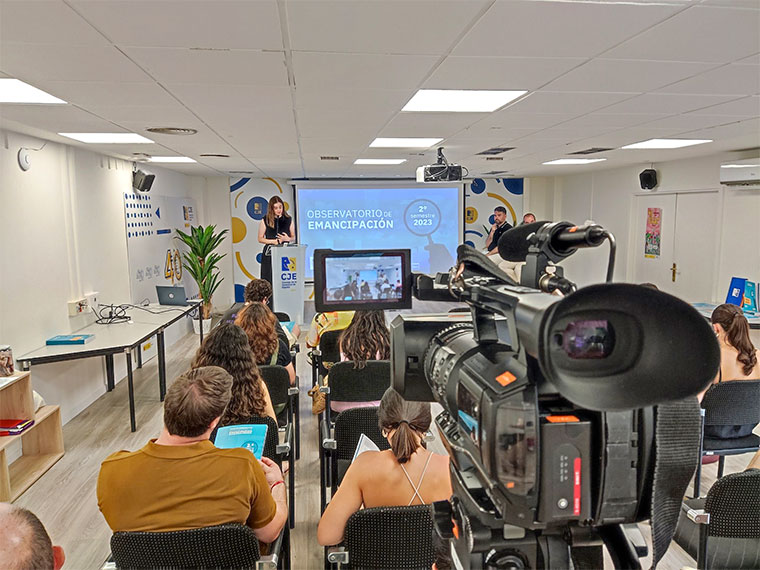 Presentación del Observatorio Emancipación del 2° semestre de 2023 | Foto: Consejo de la Juventud de España