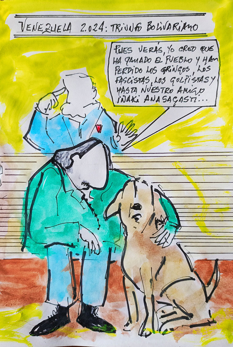 Viñeta de Vicente Ruiz Fernández: "Triunfo bolivariano"