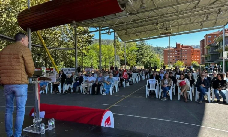 Acto de Antonio Maíllo en Asturias