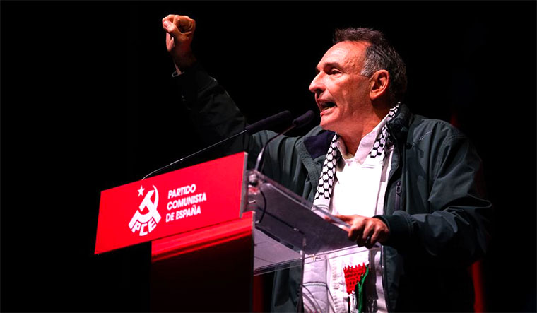 Enrique Santiago. Mitin Fiesta PCE 2024