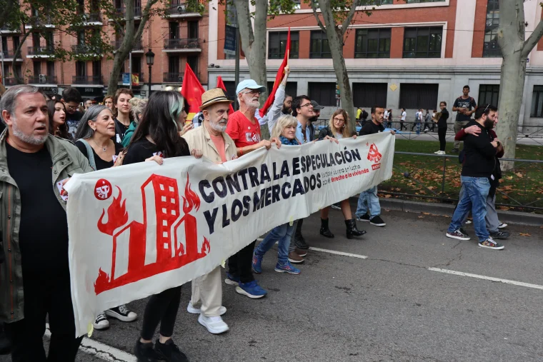 Manifestación por la vivienda en Madrid