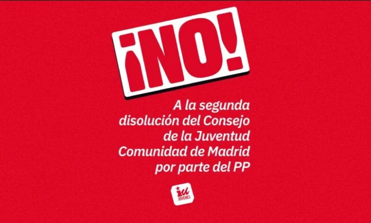 No a la disolución del Consejo de la Juventud de la Comunidad de Madrid