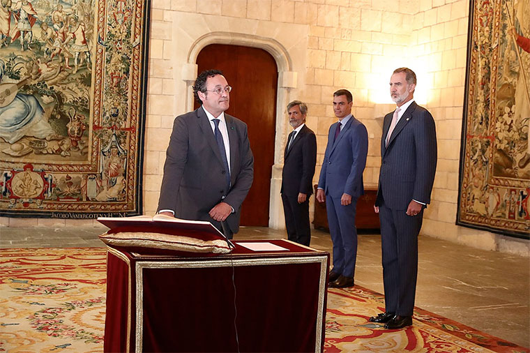 Álvaro García en su toma de posesión como fiscal general del Estado el 2 de agosto de 2022 | Foto: Pool Moncloa / Fernando Calvo. Ministerio de la Presidencia. Gobierno de España