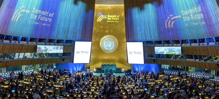 Vista general de la inauguración de las Jornadas de Acción de la Cumbre del Futuro | Foto: ONU / Loey Felipe