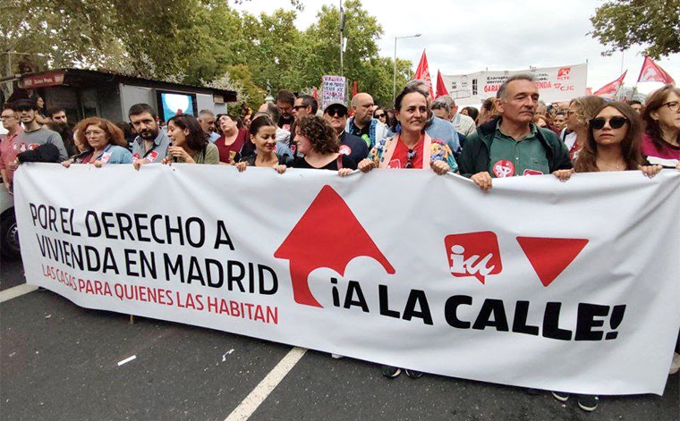 Manifestación por la vivienda en Madrid