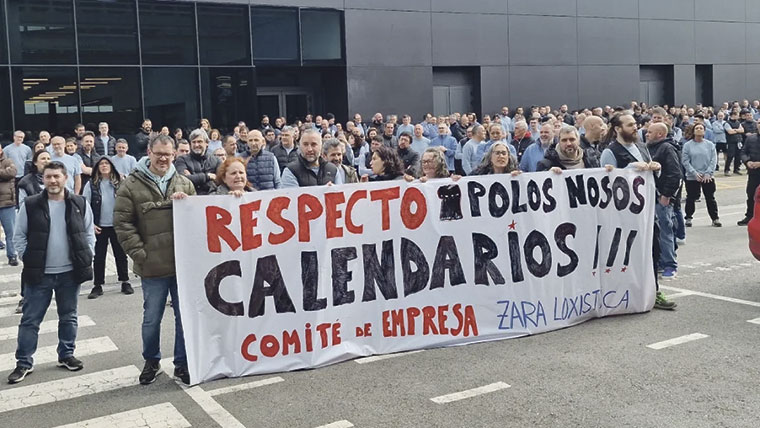 Movilización en Zara Logística, en Arteixo | CIG