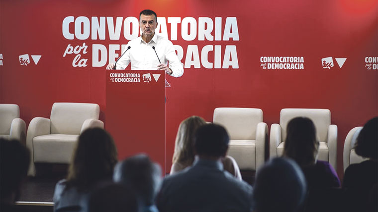 Antonio Maíllo interviene en el acto de presentación de Convocatoria por la Democracia el pasado 23 de noviembre en Madrid | Izquierda Unida