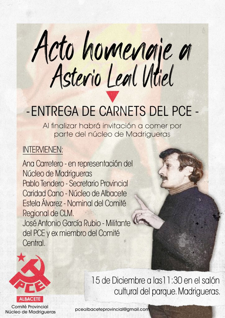 Homenaje a Asterio Leal. Madrigueras
