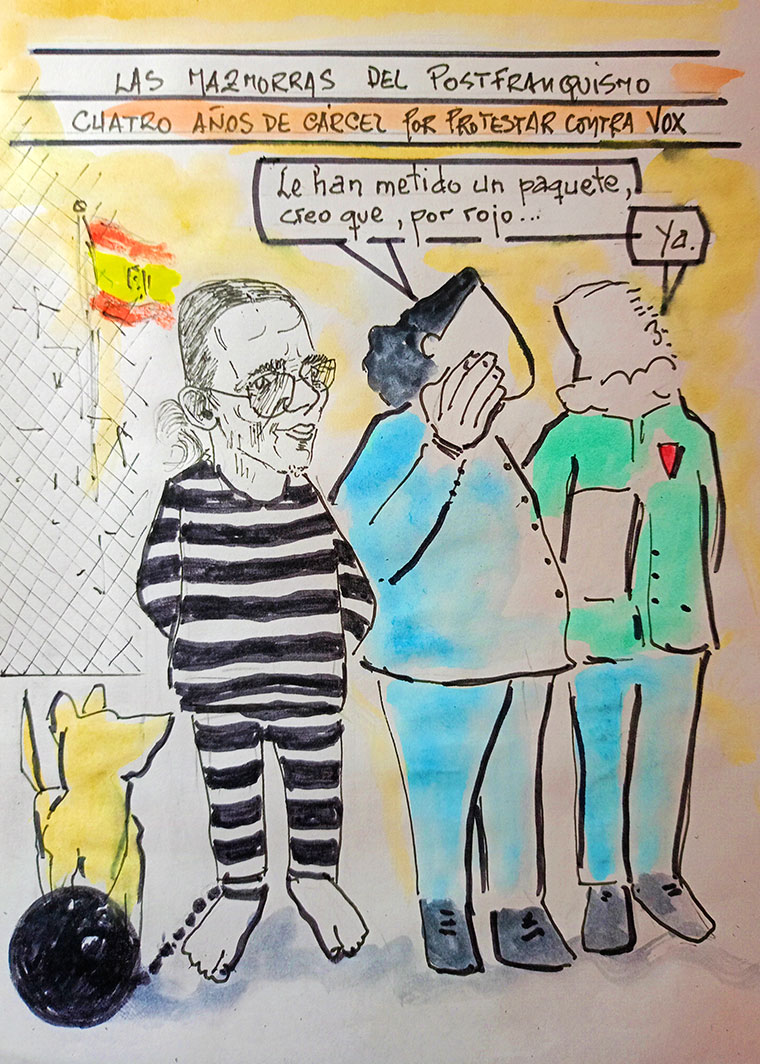 Viñeta de Vicente Ruiz: "Mazmorras postfranquistas"