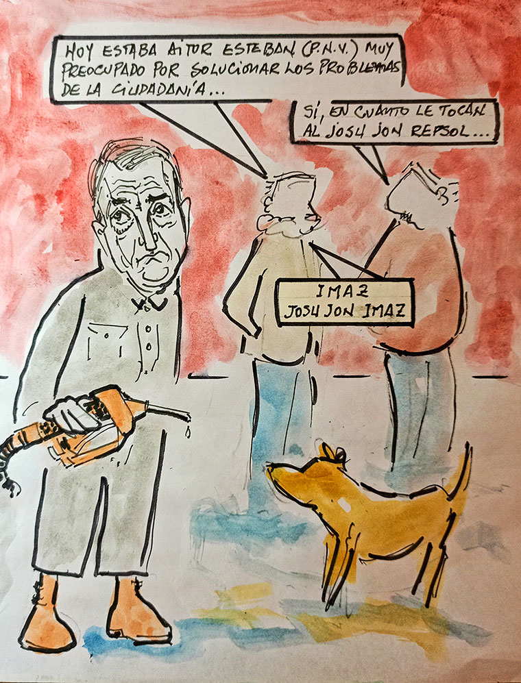 Viñeta de Vicente Ruiz Fernández: "El PNV y REPSOL"