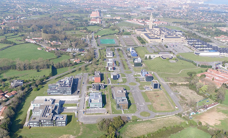 Vista aérea del Parque Científico Tecnológico de Gijón