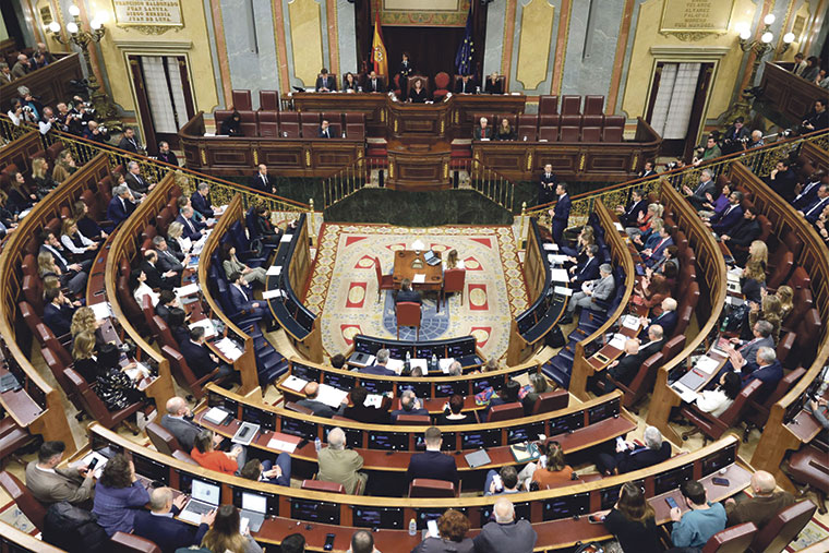 Sesión plenaria del Congreso de los Diputados el pasado 12 de febrero | congreso.es