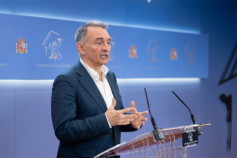 Enrique Santiago, portavoz de Izquierda Unida | Foto: Olmo Calvo