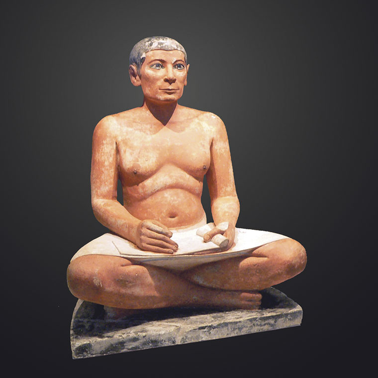 Escultura del Louvre procedente del antiguo Egipto, “El escriba sentado” | Rama / CC BY-SA 2.0 FR