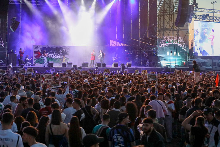 El Festival Grimey por Palestina del 16 de mayo de 2025 | Foto: Foto: rivasciudad.es