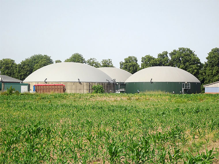 Planta de producción de biogás | Foto: Pieter Delicaat / CC BY-SA 4.0