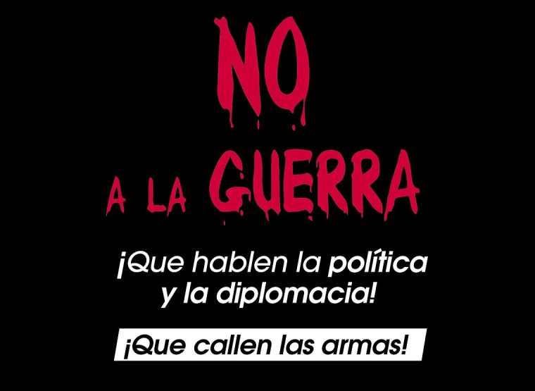 No a la guerra.