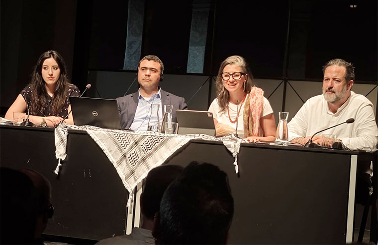 Acto de solidaridad con Palestina. Círculo de Bellas Artes 25 junio 2025