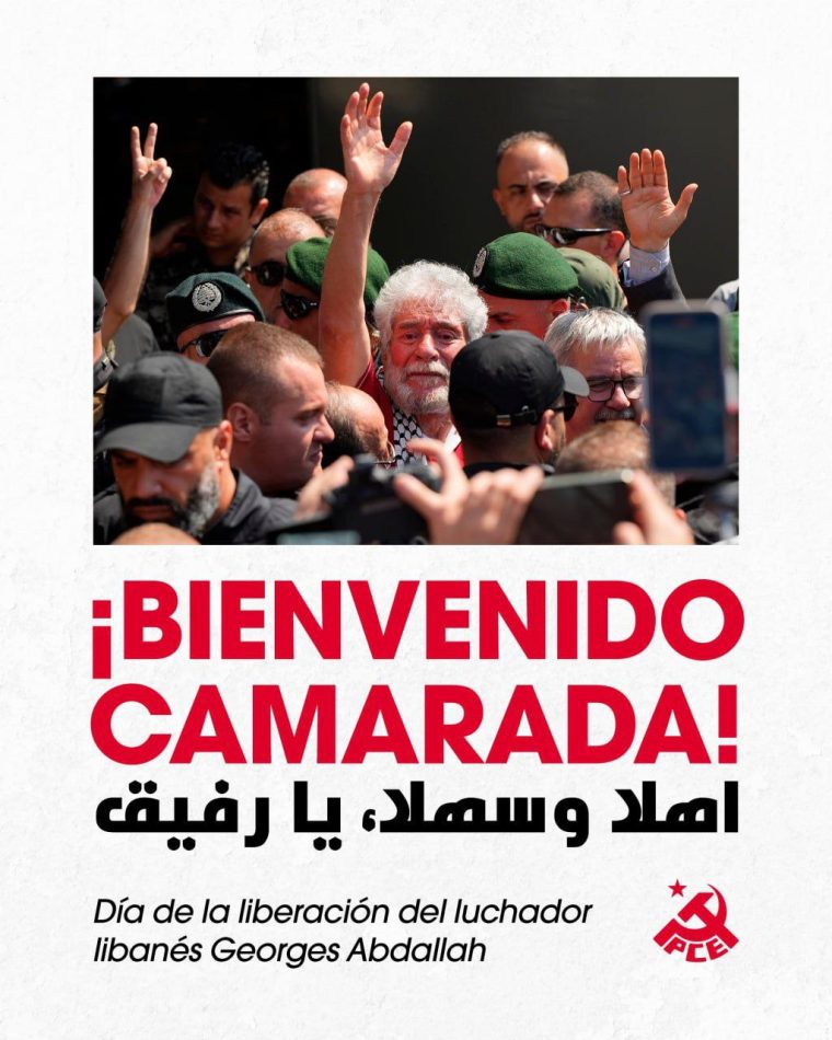 Liberación del camarada libanés Abdallah