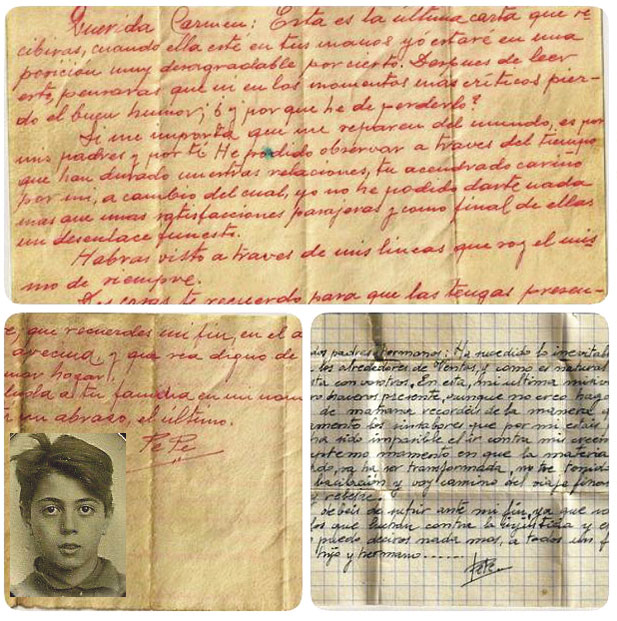 Cartas remitidas por Martín Yuste a sus familiares