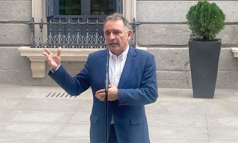 Enrique Santiago, portavoz parlamentario de Izquierda Unida y vicepresidente de la Comisión de Asuntos Exteriores de la Cámara Baja | Foto: Izquierda Unida