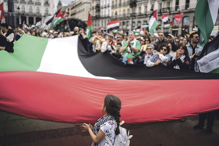 Manifestación “Muévete por Palestina” el pasado 10 de mayo en Madrid | Olmo Calvo