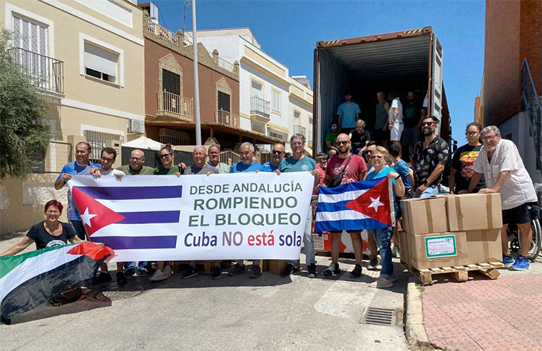 Envío material sanitario a Cuba desde Sevilla