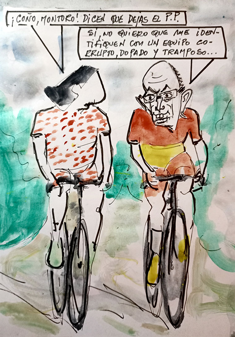 Viñeta de Vicente Ruiz: "Montoro deja el PP"