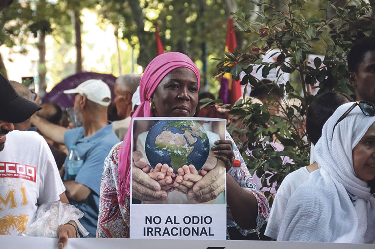 Manifestación antirracista en Murcia el 21 de julio2025 | Olmo Calvo