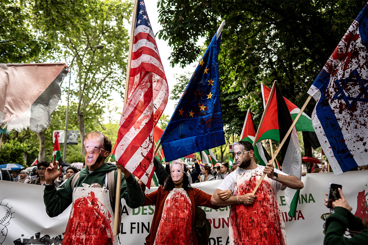 Manifestación contra el genocidio en Gaza el pasado mes de mayo en Madrid | Olmo Calvo