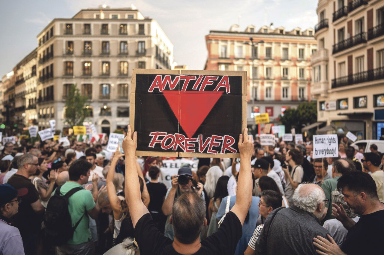 Movilización antifascista | Foto: Olmo Calvo