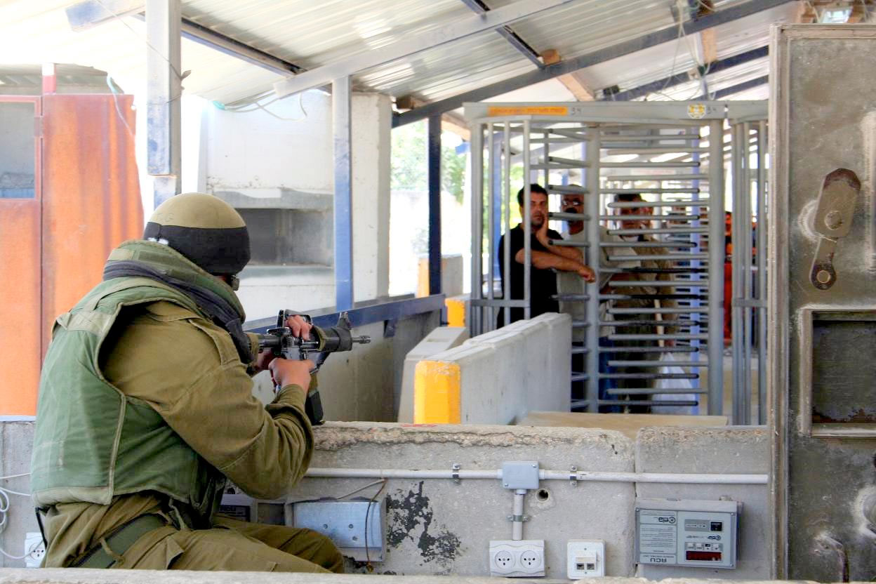 Punto de control militar israelí en Nablús (Cisjordania) | Fuente: Wikimedia commons / Magne Hagesæter / CC BY-SA 3.0