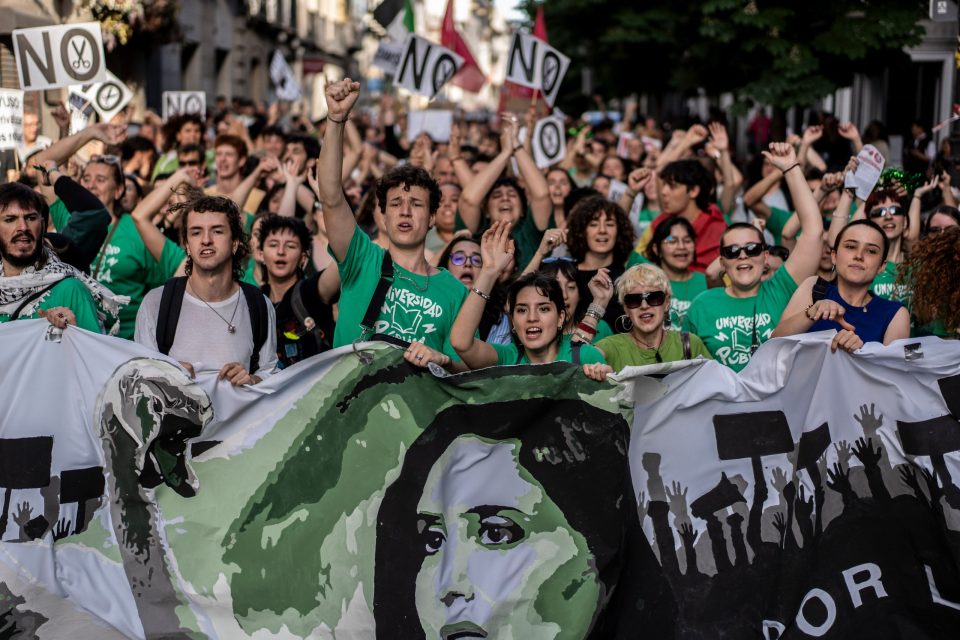 Manifestación por la educación pública del pasado mes de mayo | Fuente: Olmo Calvo