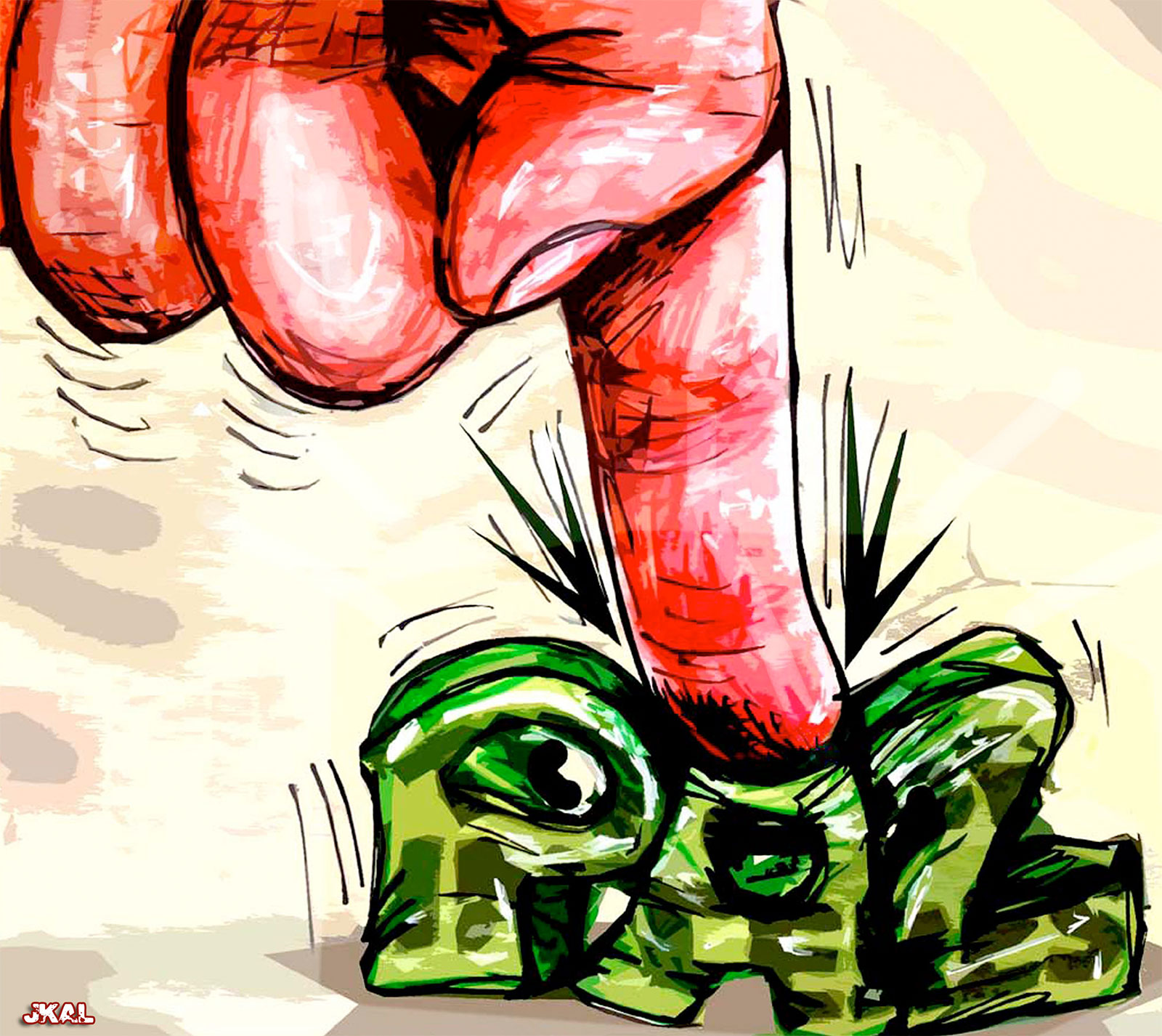 Viñeta de Juan Kalvellido: "La paz esa!