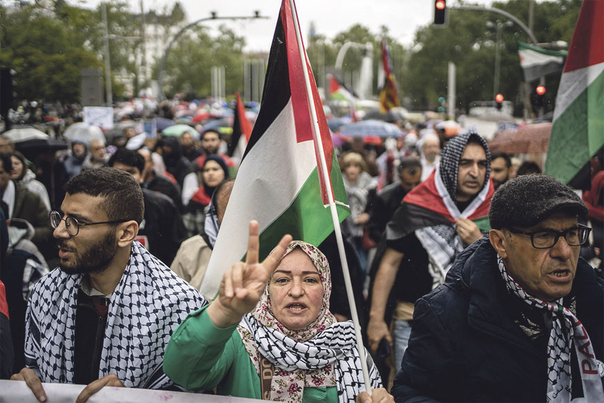 Manifestación en Madrid contra el genocidio en Gaza | Fuente: Olmo Calvo