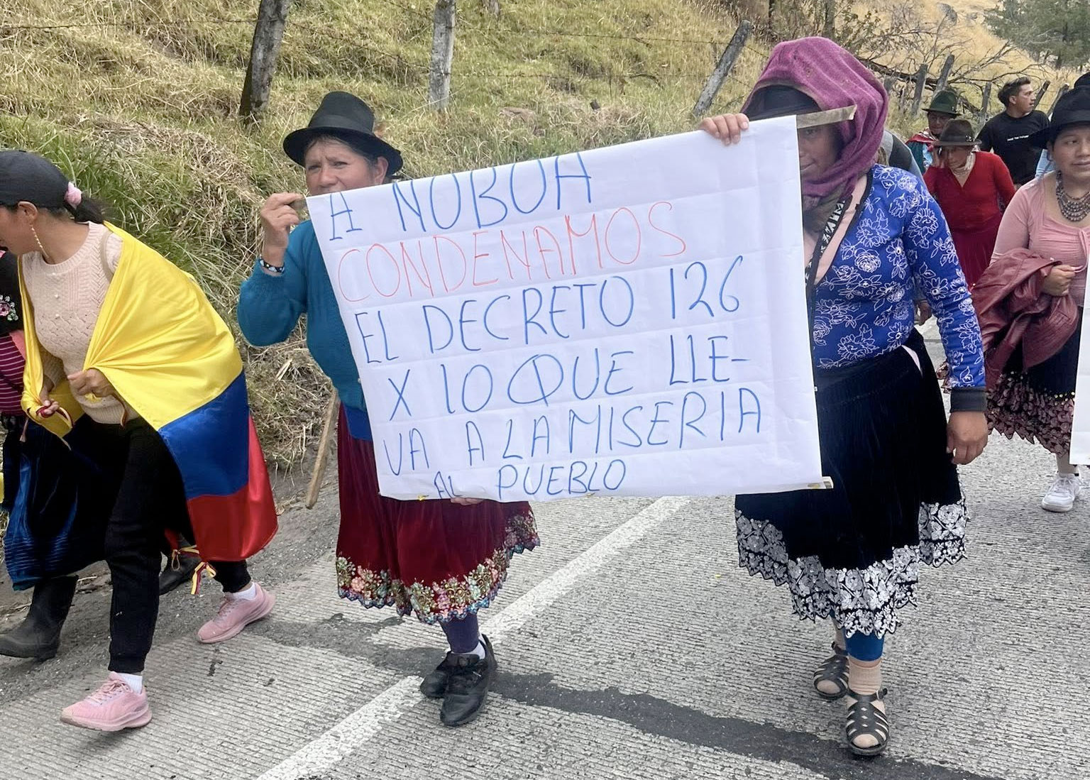 Protestas indígenas de Ecuador | Fuente: @CONAIE_Ecuador