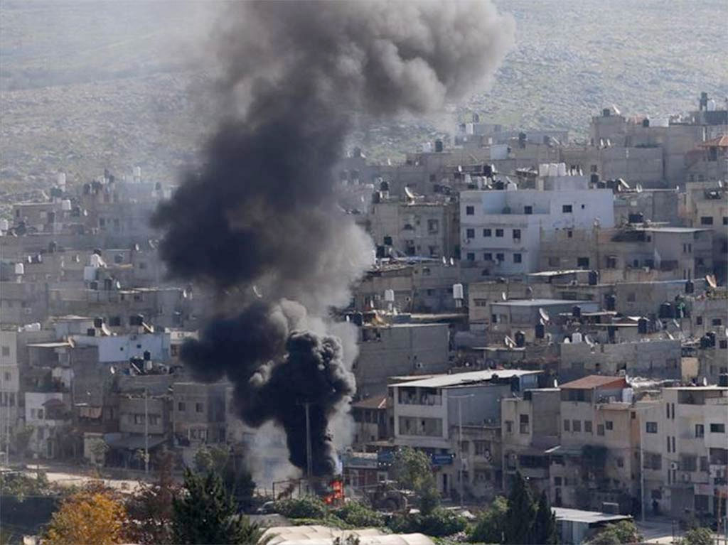 Bombardeo Cisjordania