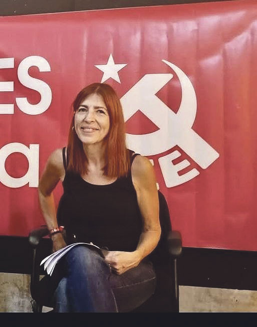 Cristina Simó en la pasada edición de la Fiesta PCE, septiembre 2025 | PCE