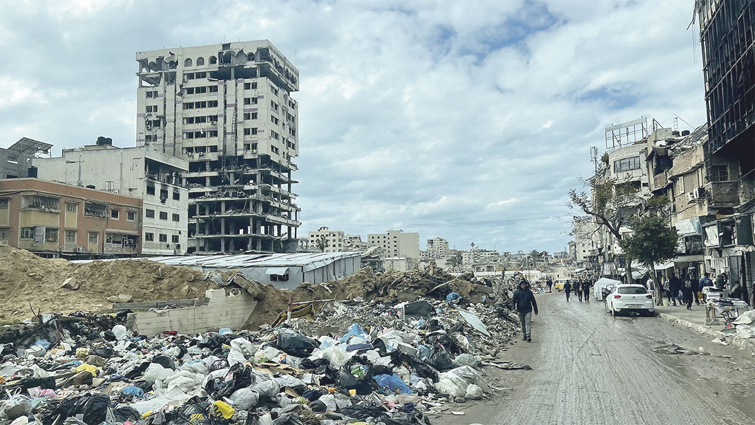 Efectos de los bombardeos israelís en Ciudad de Gaza (febrero 2025) | Jaber Jehad Badwan / CC BY-SA 4.0