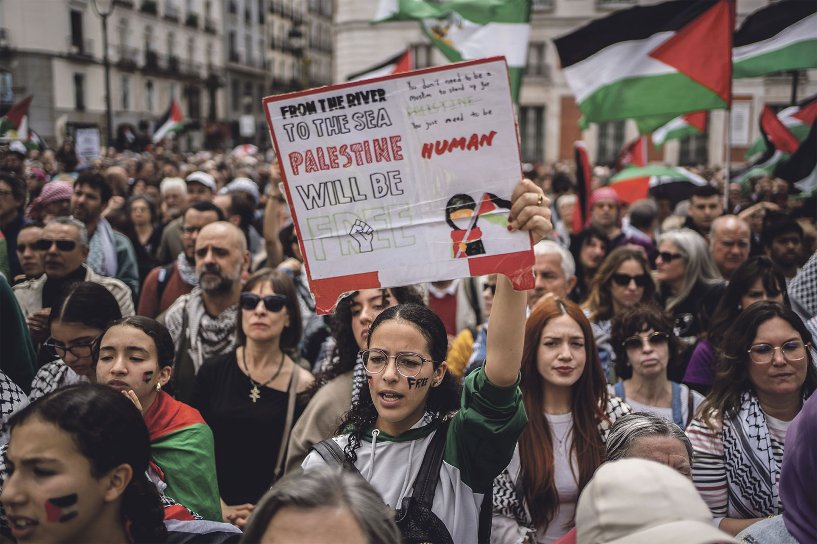 Movilización en Madrid por la libertad de Palestina | Olmo Calvo