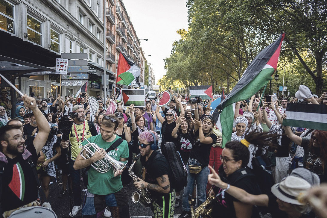 Movilización por Palestina en las calles de Madrid | Olmo Calvo