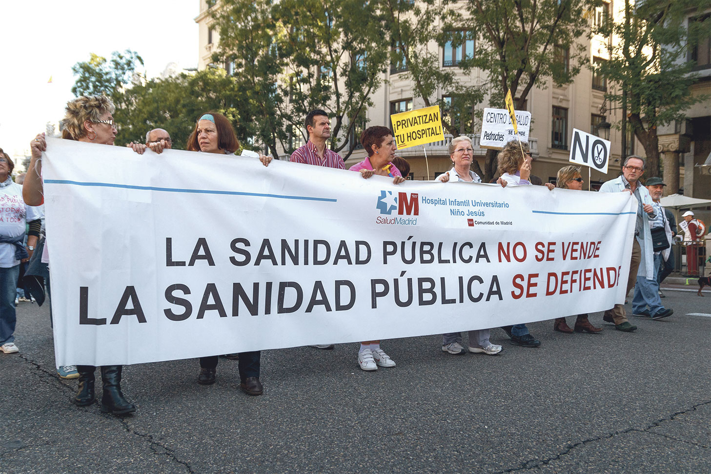 Manifestación en Madrid de la Marea Blanca contra la privatización de la sanidad pública | Barcex / CC BY-SA 3.0