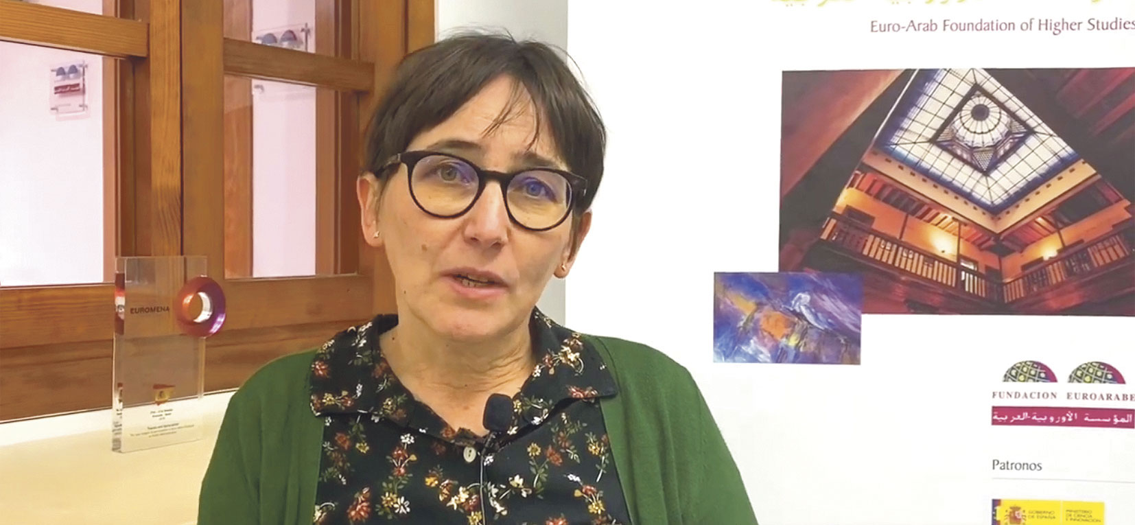 Luz Gómez | Fuente: Captura imagen vídeo / Fundación Euroárabe