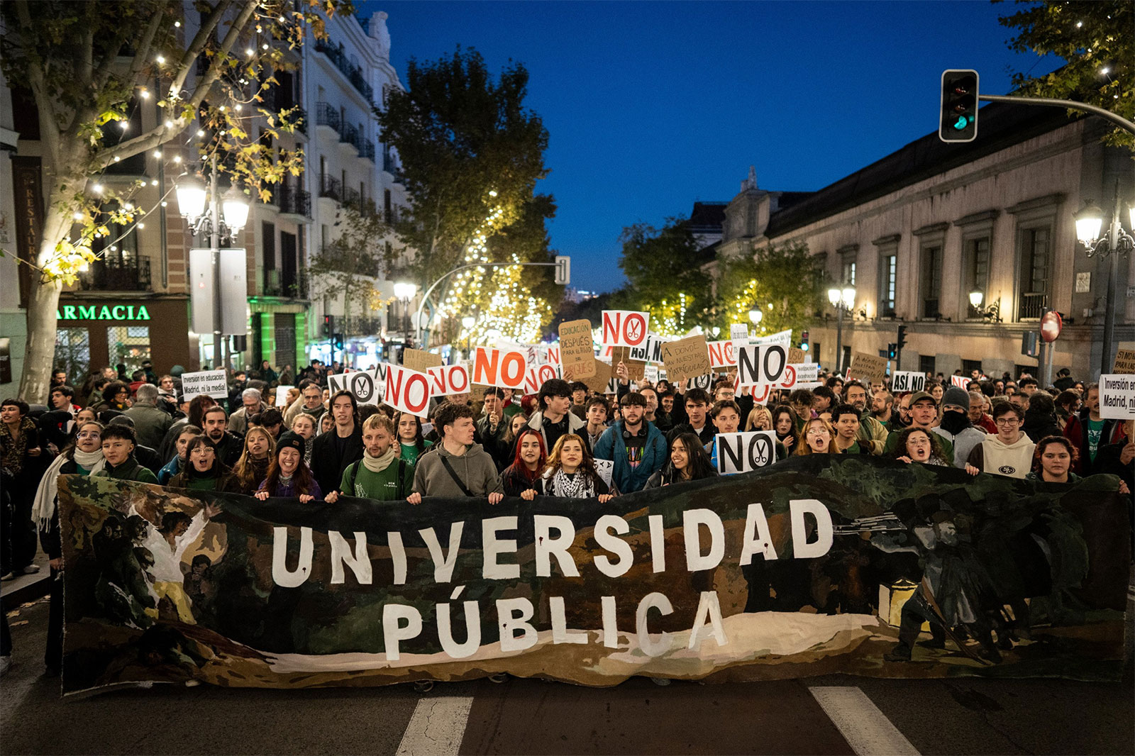 Manifestación en defensa de la Universidad pública | Fuente: Olmo Calvo