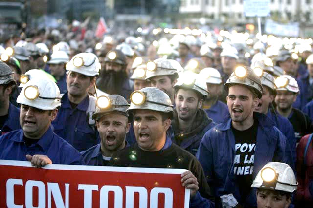 Mineros en El Bierzo