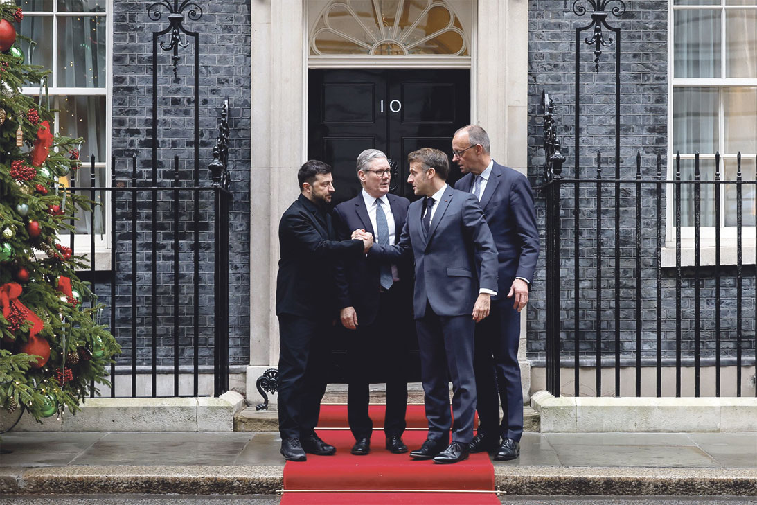 Reunión en Londres el 8 de diciembre de líderes europeos con Zelensky | Fuente: Cuenta en X de Emmanuel Macron