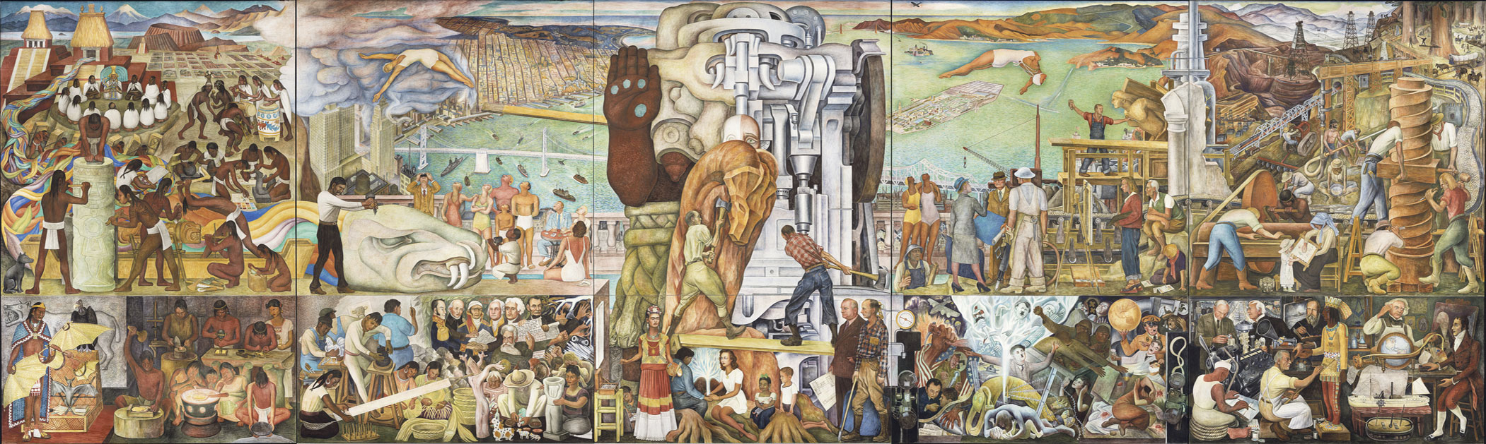 ural de Diego Rivera “Unidad panamericana” (1940)