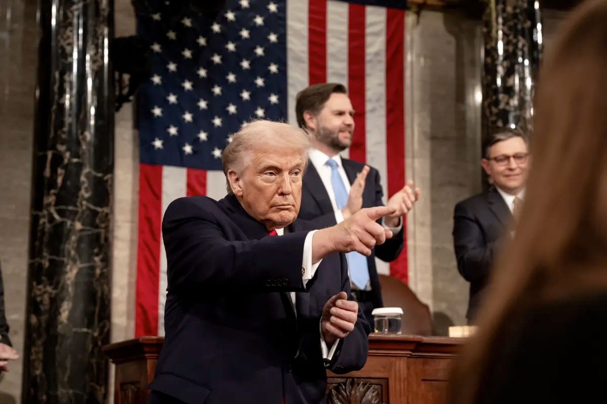 Donald Trumpo pronuncia su discurso sobre el estado de la Unión en el Congreso de Estados Unidos el 25 de febrero de 2026 | Fuente: whitehouse.gov / Dominio público
