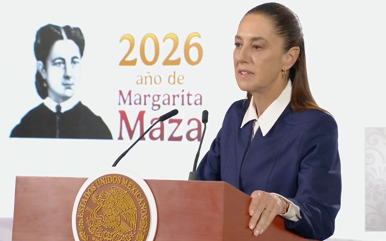 Claudia Sheinbaum, presidenta de México, en conferencia de prensa (23 marzo 2026) | Fuente: captura de pantalla / facebook.com/ClaudiaSheinbaumPardo
