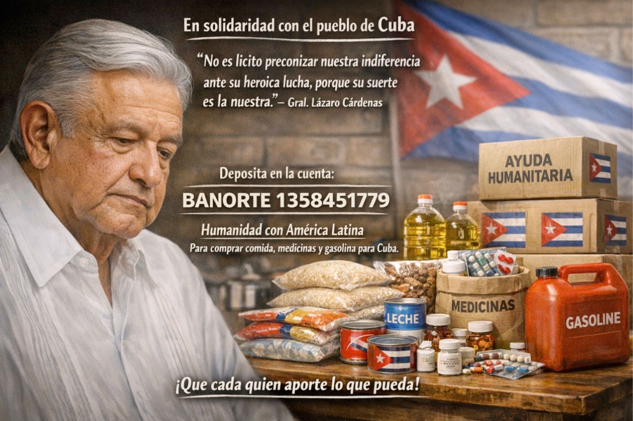 Cuenta bancaria de solidaridad con Cuba en la entidad bancaria mexicana Banorte